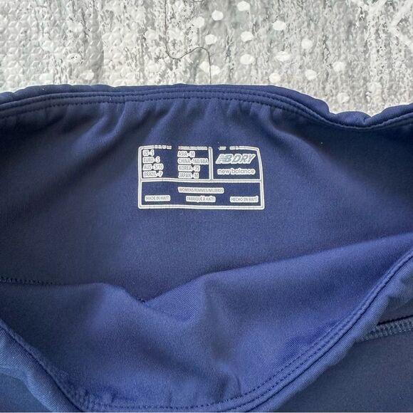 New Balance NB Womens Dry Classic Capri Active Leggings in Navy Blue Size S - Picture 4 of 10